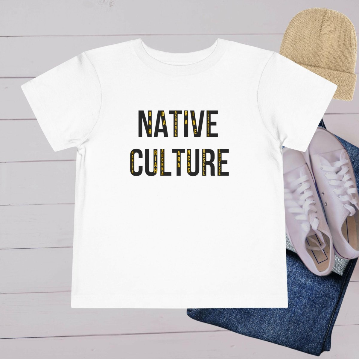 'NATIVE Culture’ Toddler Tee - MKCM Modern Designs