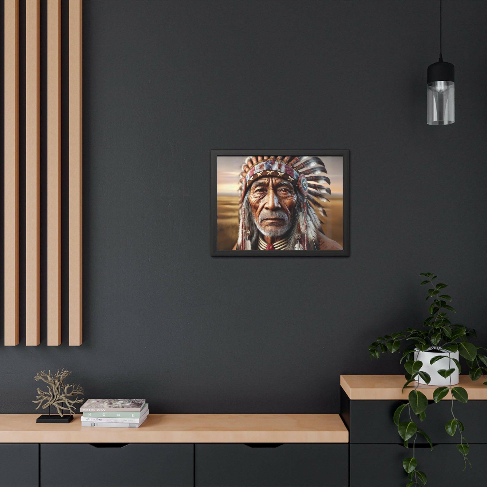 Native Elder Framed Art - MKCM Modern Designs