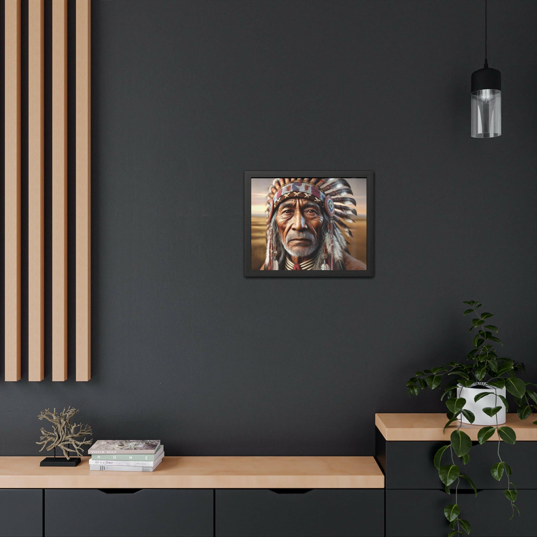 Native Elder Framed Art - MKCM Modern Designs