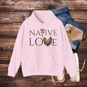 'Native Love' Men's Hoodie - MKCM Modern Designs