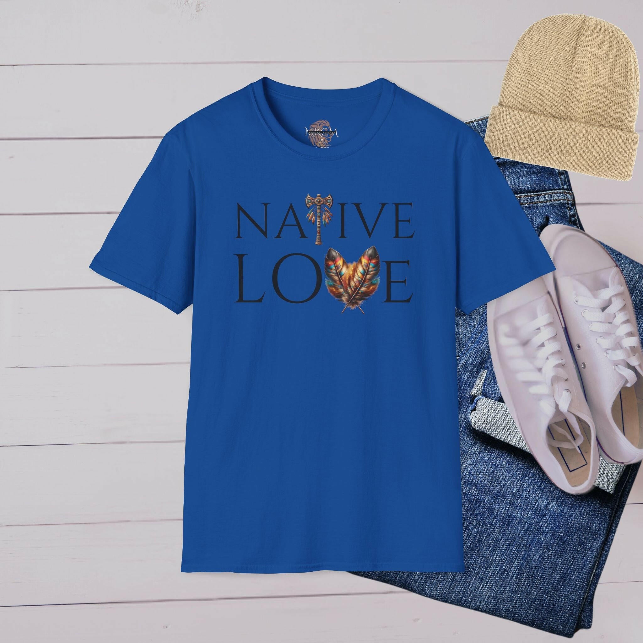 'Native Love' T-Shirt - MKCM Modern Designs