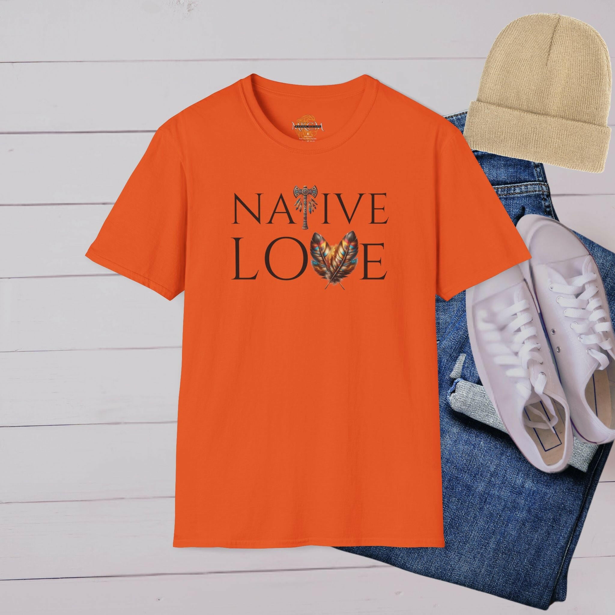 'Native Love' T-Shirt - MKCM Modern Designs