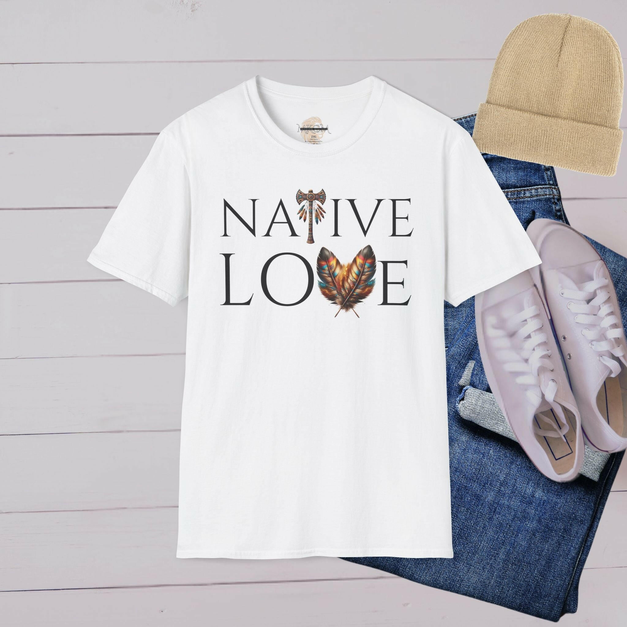 'Native Love' T-Shirt - MKCM Modern Designs