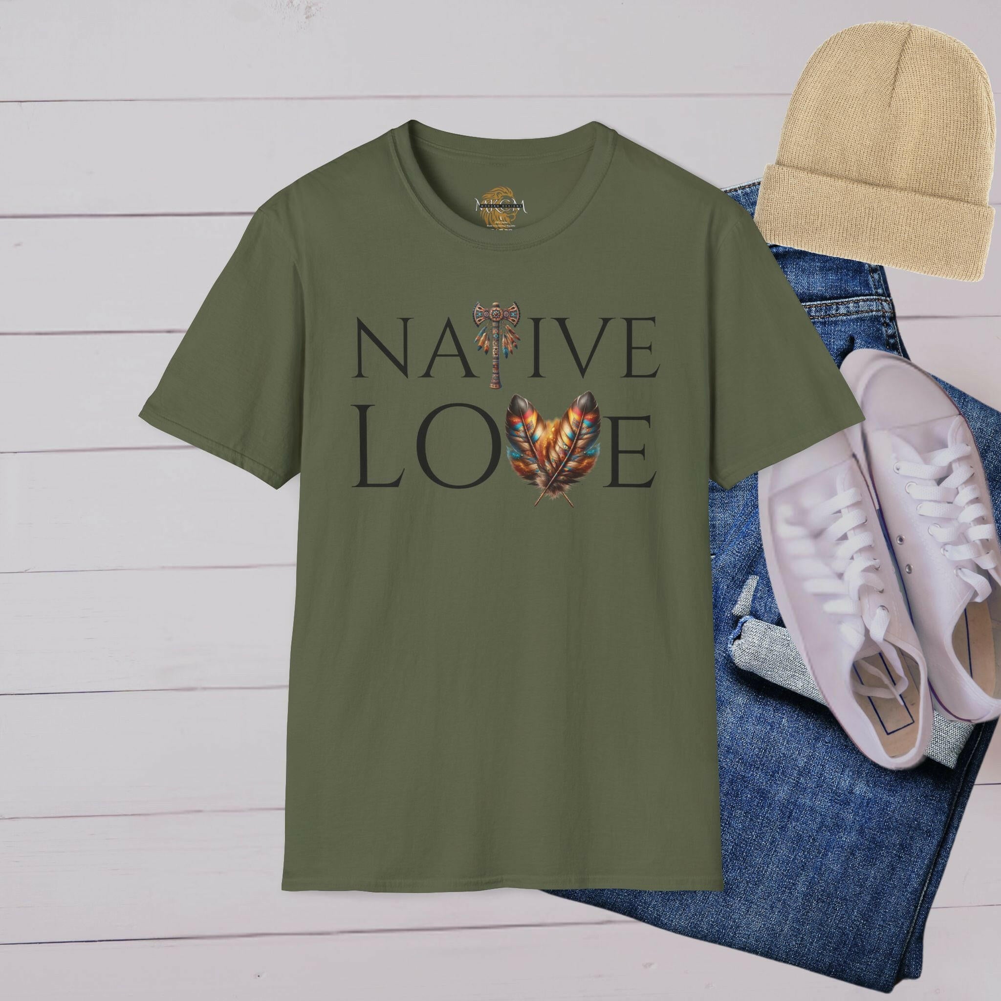 'Native Love' T-Shirt - MKCM Modern Designs