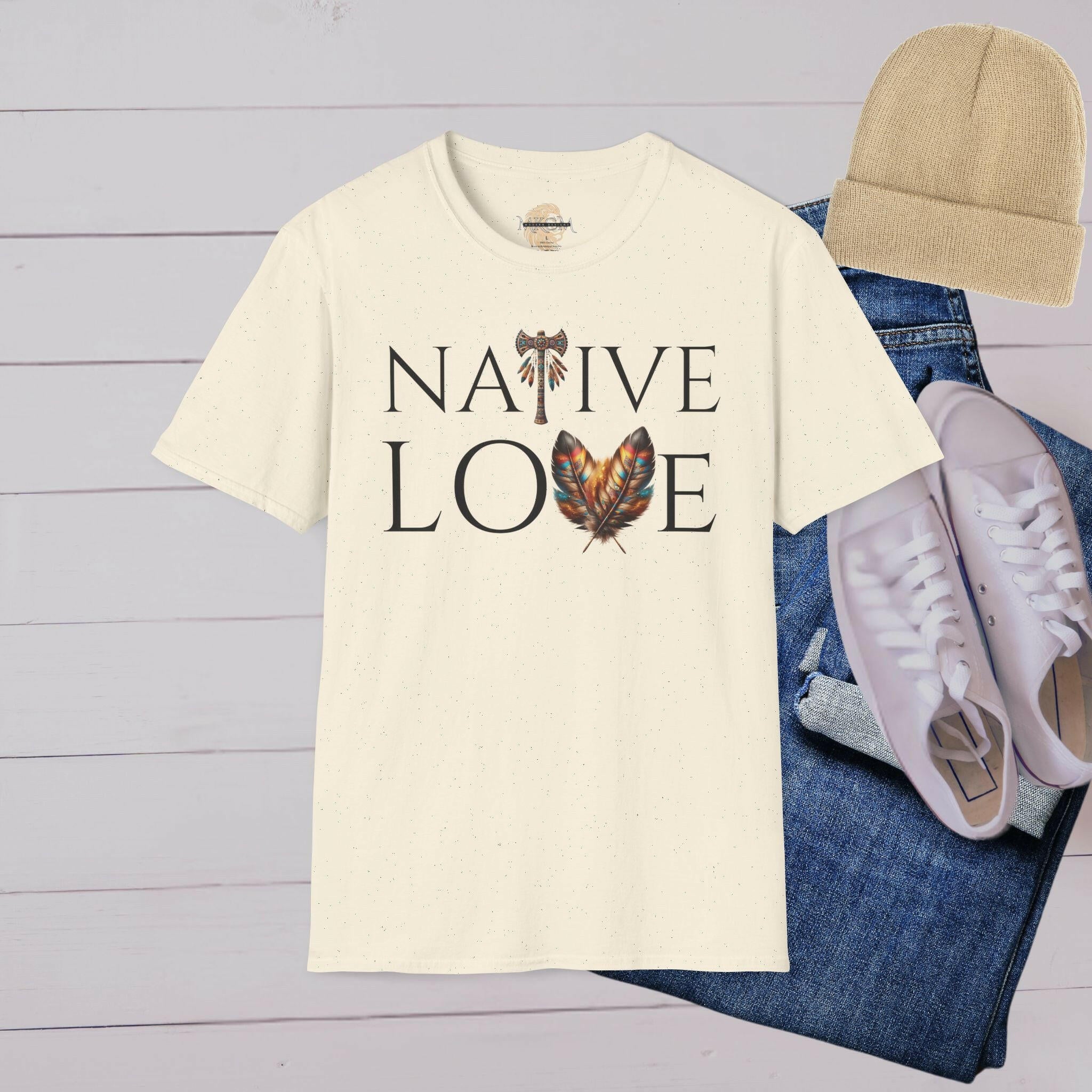 'Native Love' T-Shirt - MKCM Modern Designs