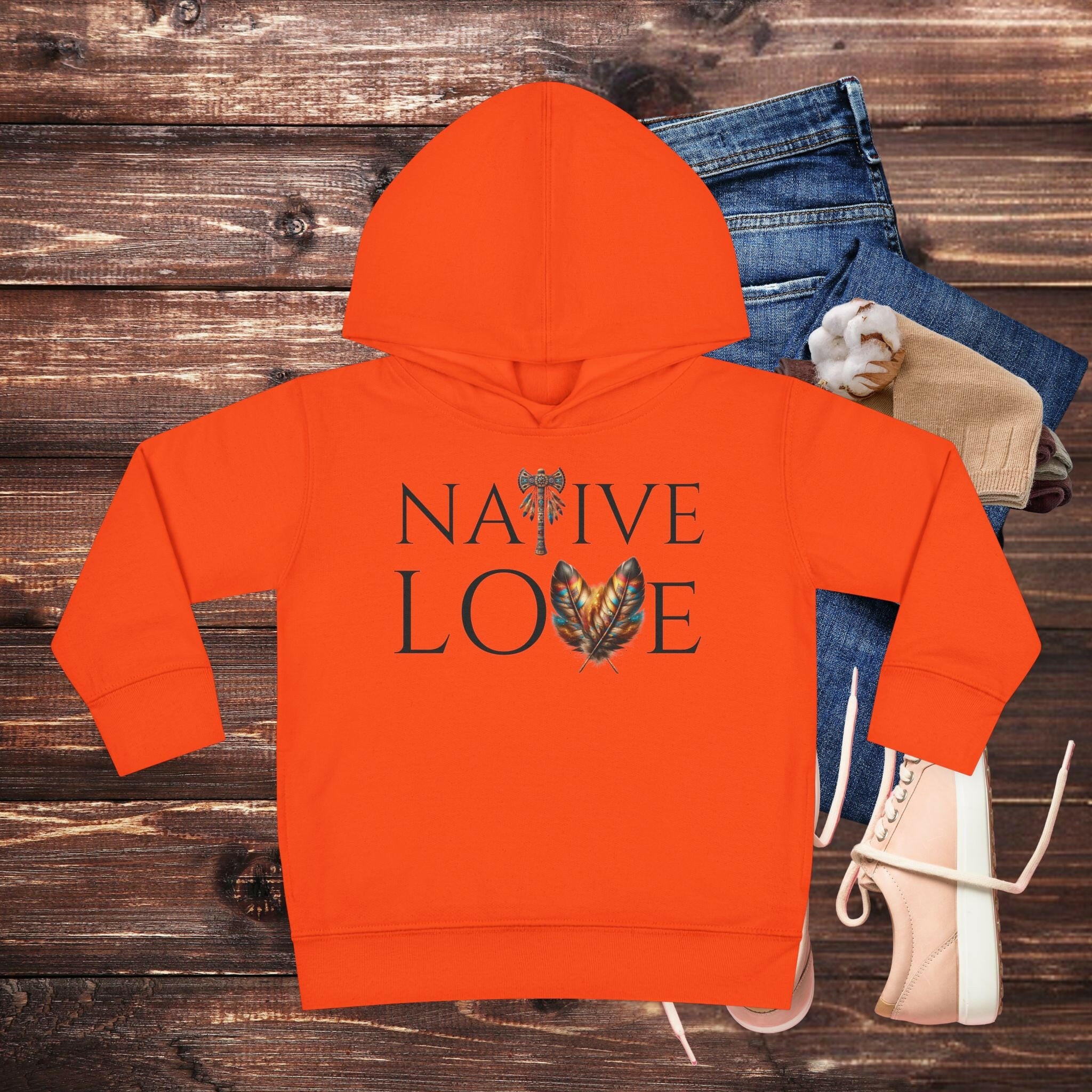 'Native Love' Toddler Hoodie - MKCM Modern Designs