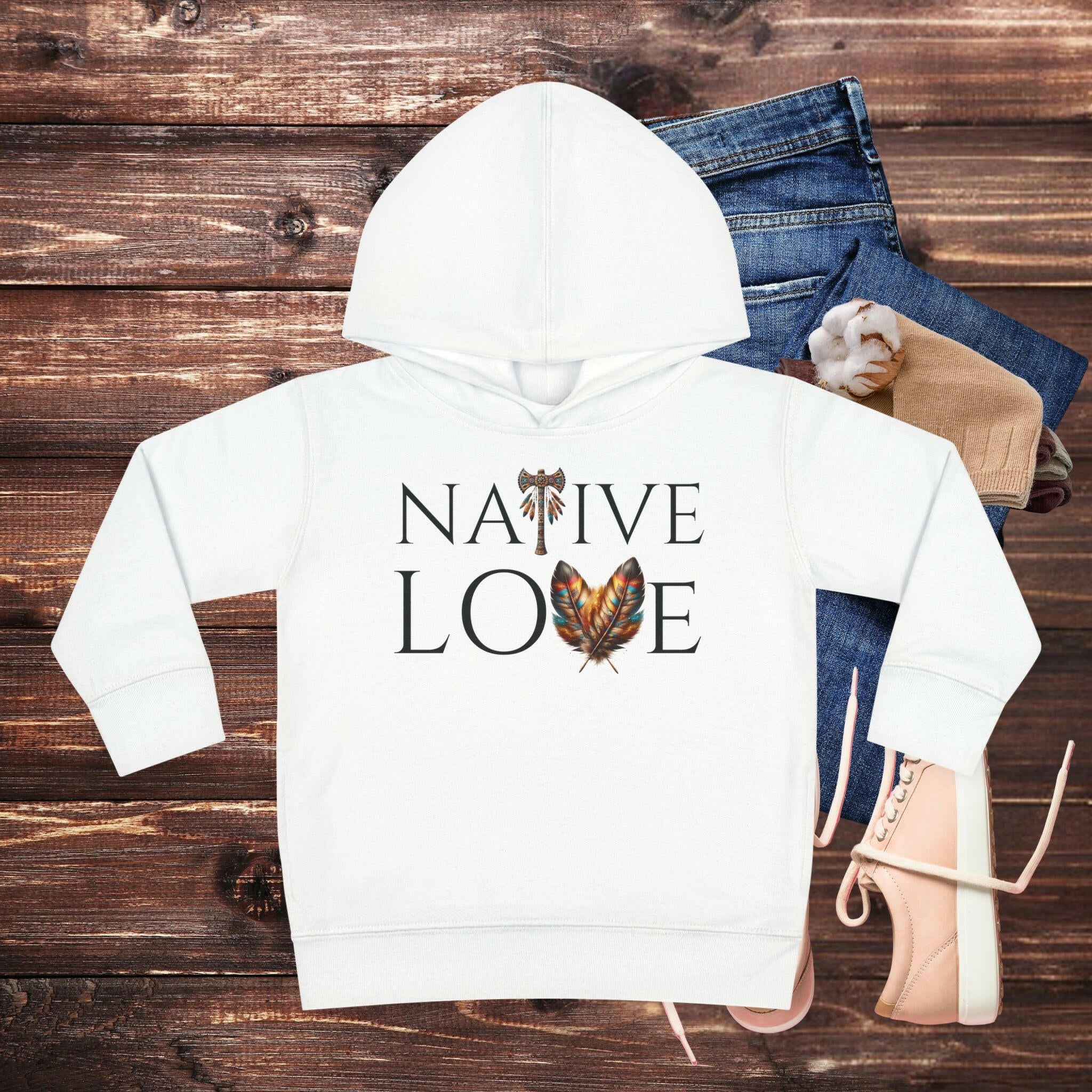 'Native Love' Toddler Hoodie - MKCM Modern Designs