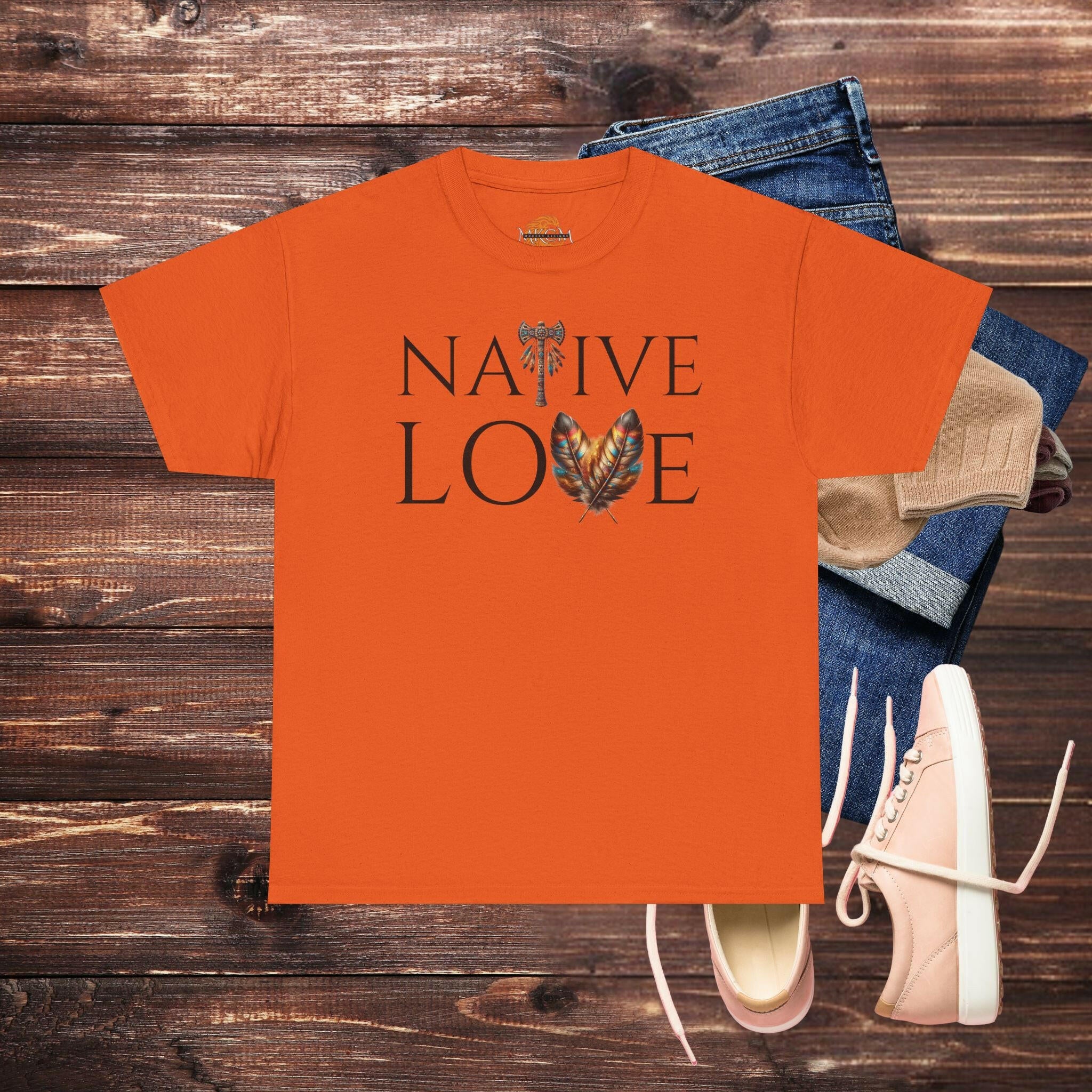 ‘Native Love' Women's Tee - MKCM Modern Designs