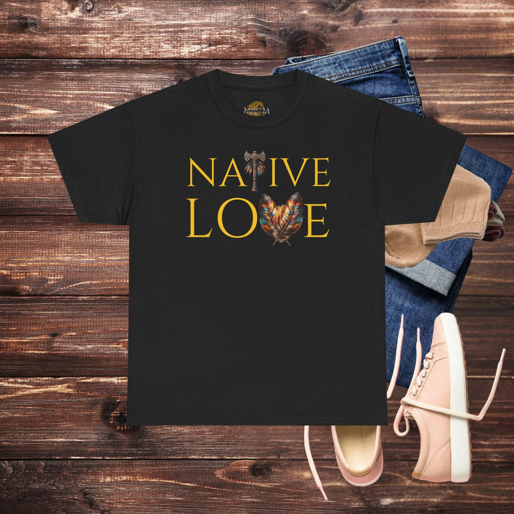 ‘Native Love' Women's Tee - MKCM Modern Designs