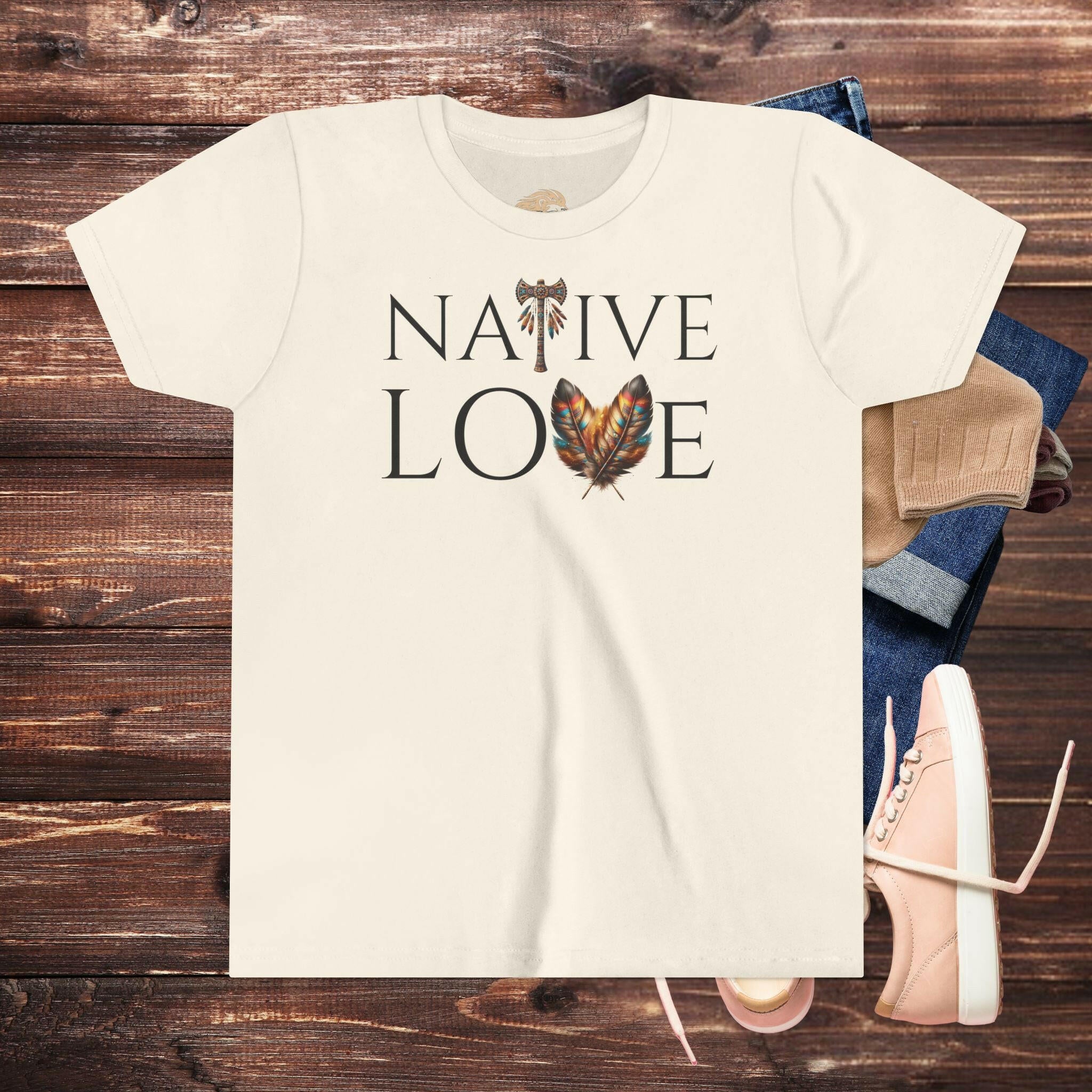 'Native Love' Youth Shirt - MKCM Modern Designs