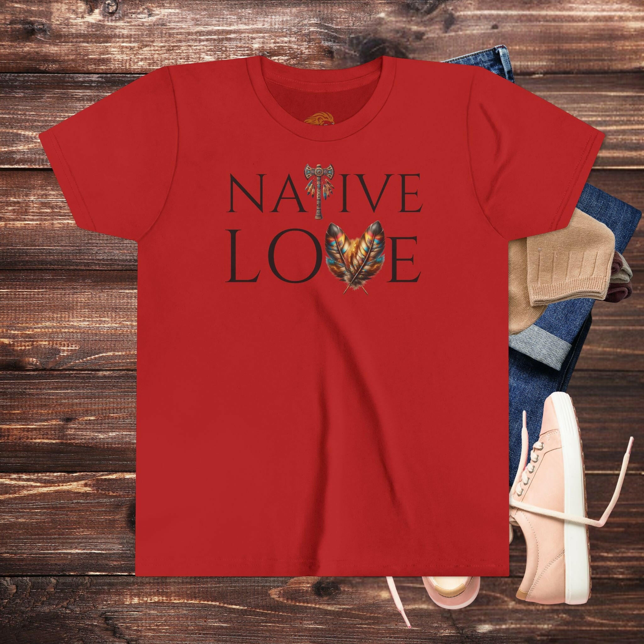 'Native Love' Youth Shirt - MKCM Modern Designs