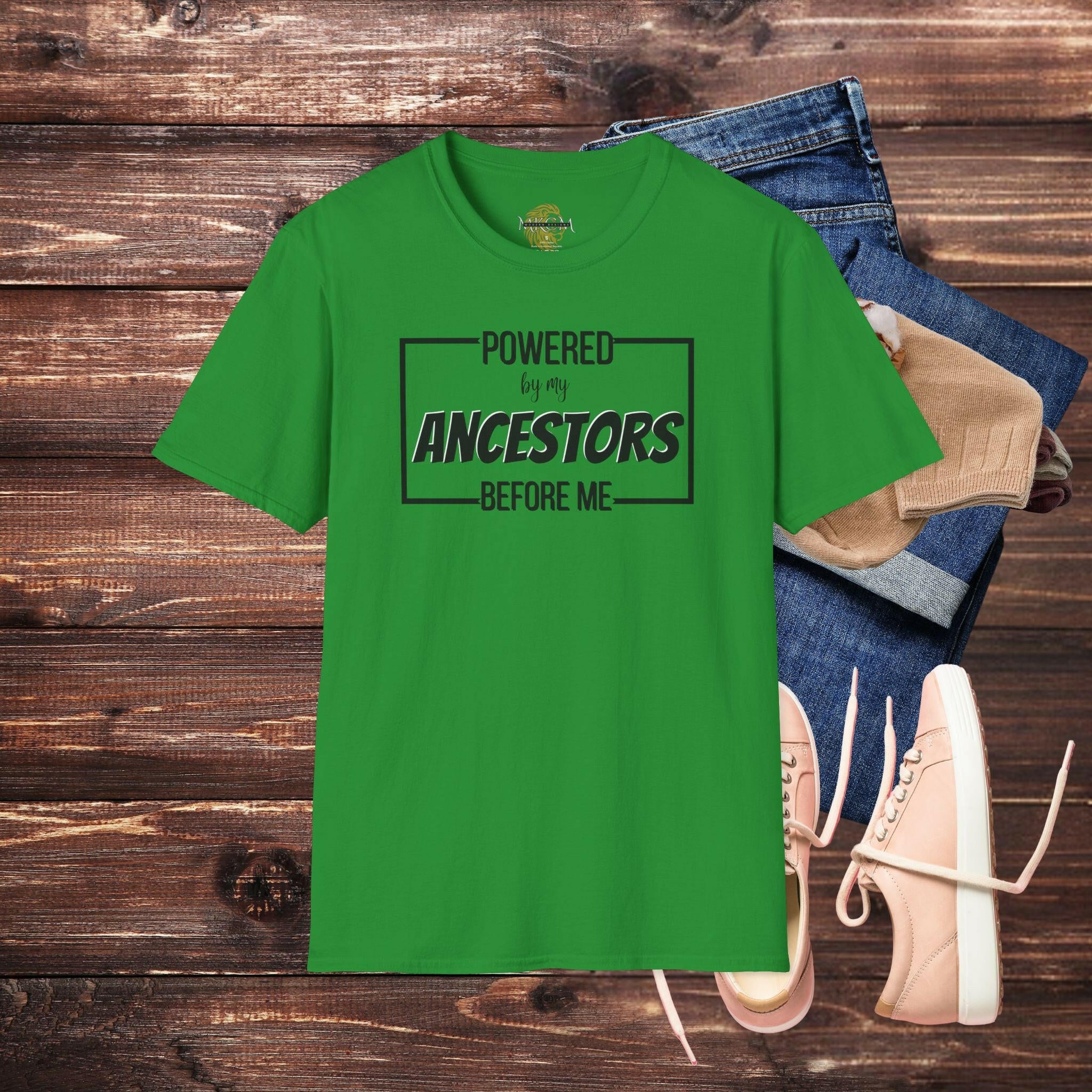 'Powered By My Ancestors' T-Shirt - MKCM Modern Designs