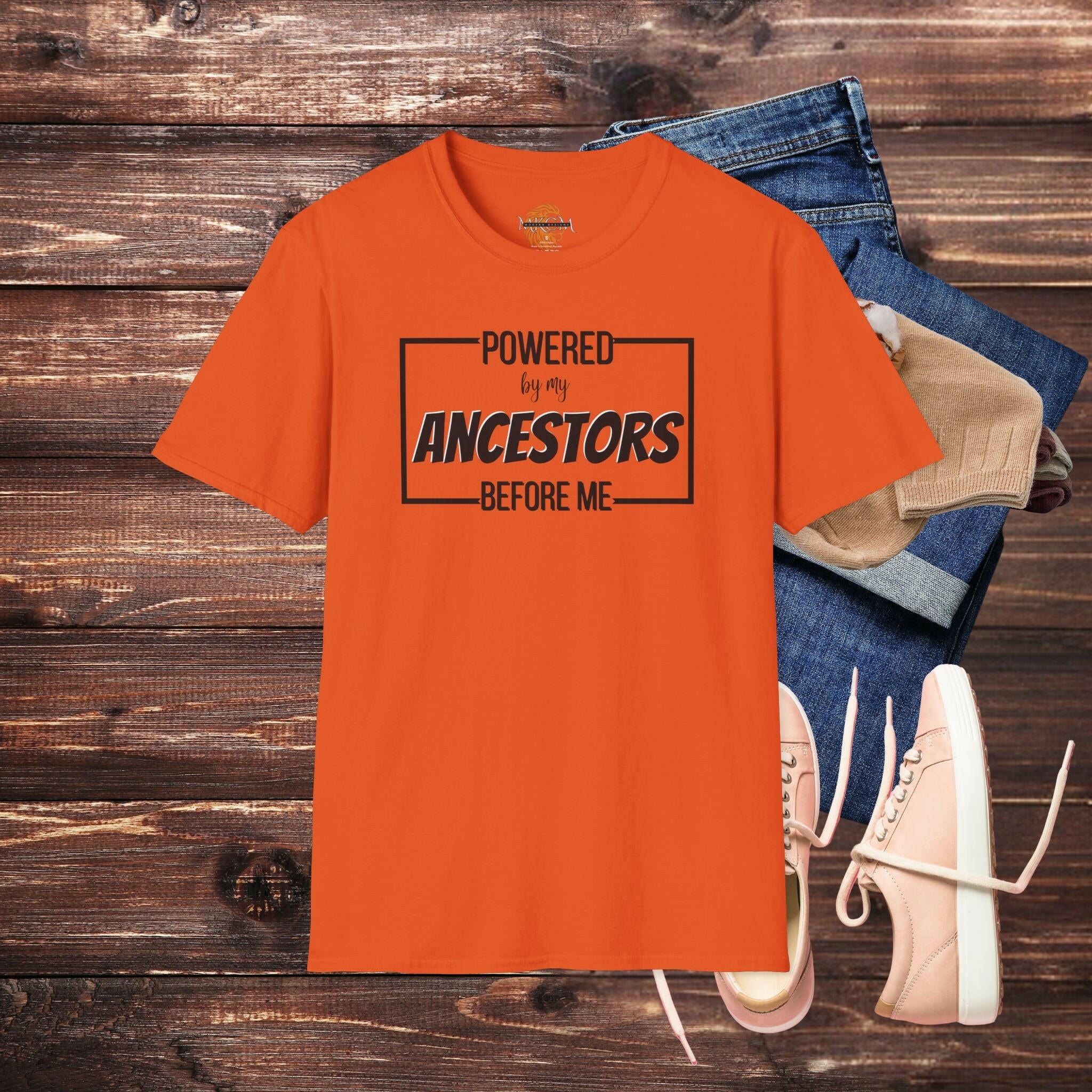 'Powered By My Ancestors' T-Shirt - MKCM Modern Designs