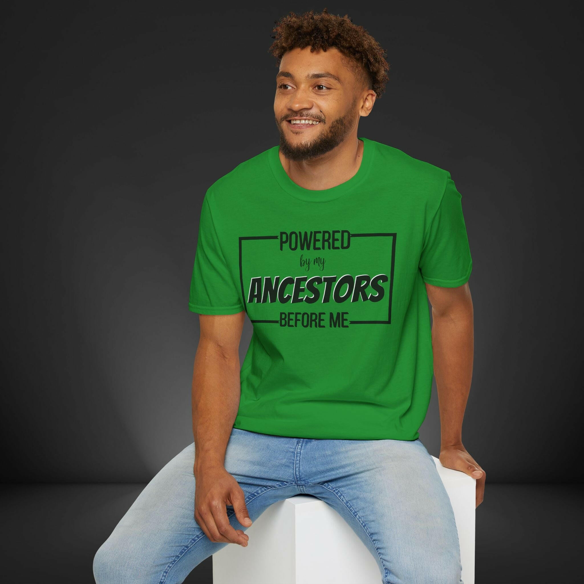 'Powered By My Ancestors' T-Shirt - MKCM Modern Designs