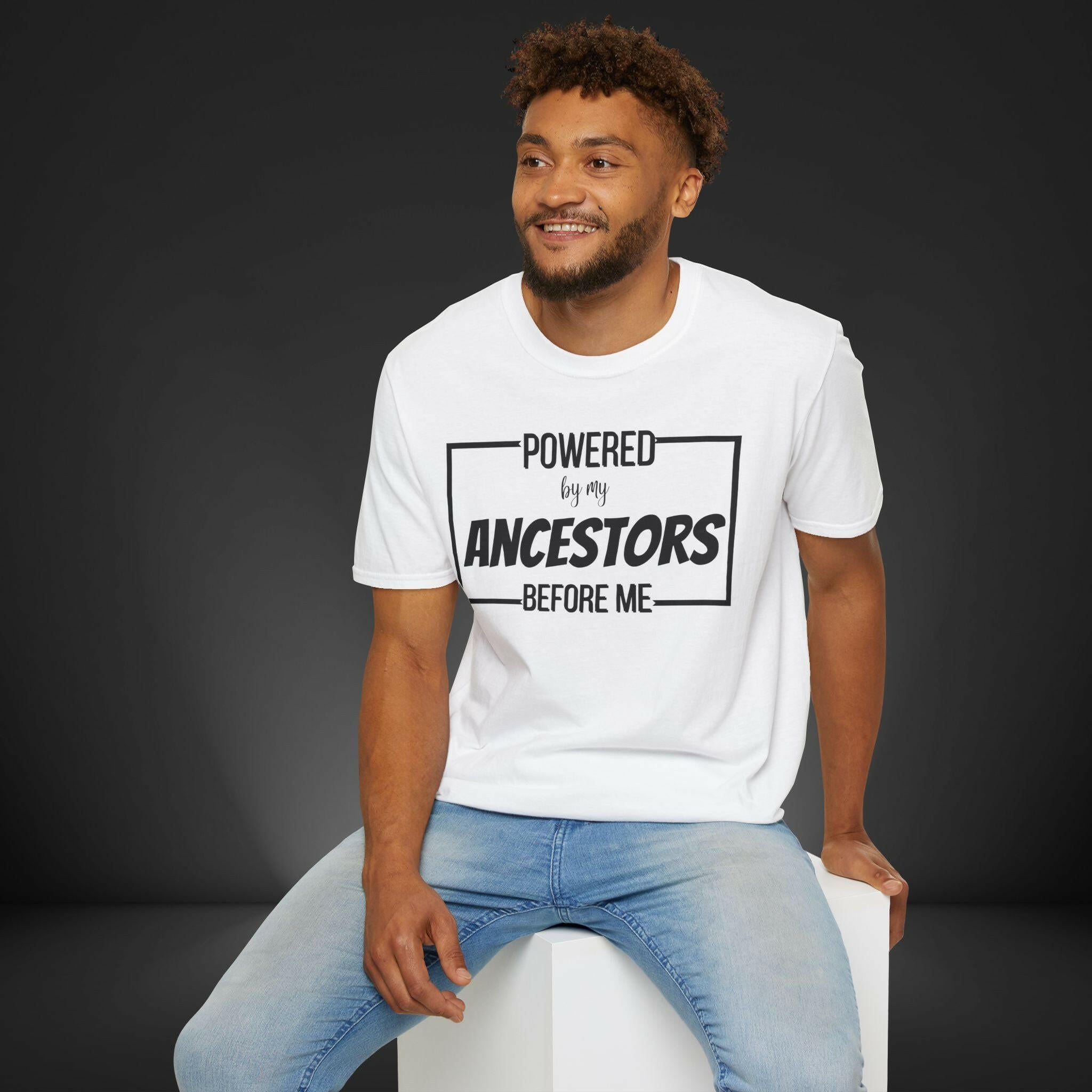 'Powered By My Ancestors' T-Shirt - MKCM Modern Designs