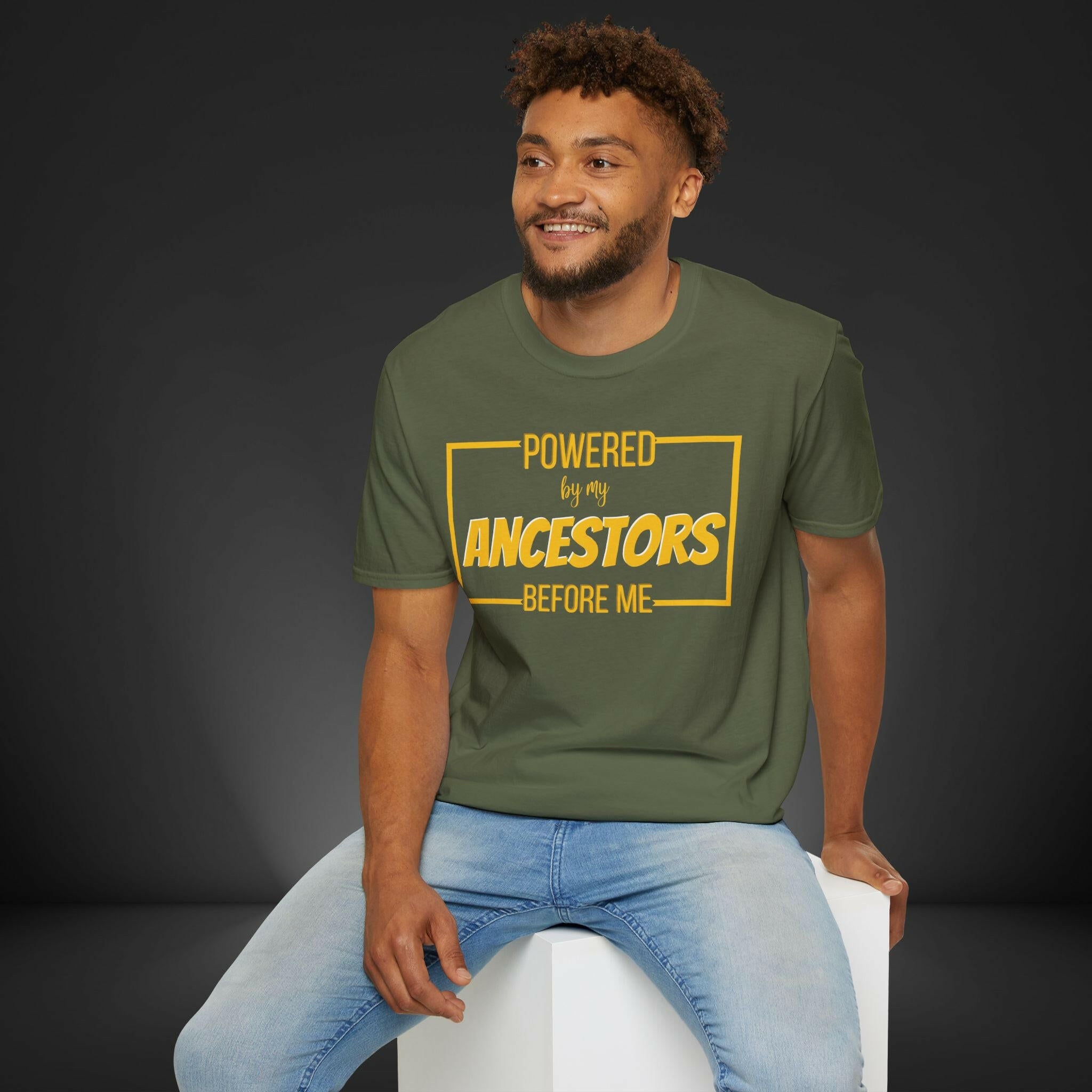 'Powered By My Ancestors' T-Shirt - MKCM Modern Designs