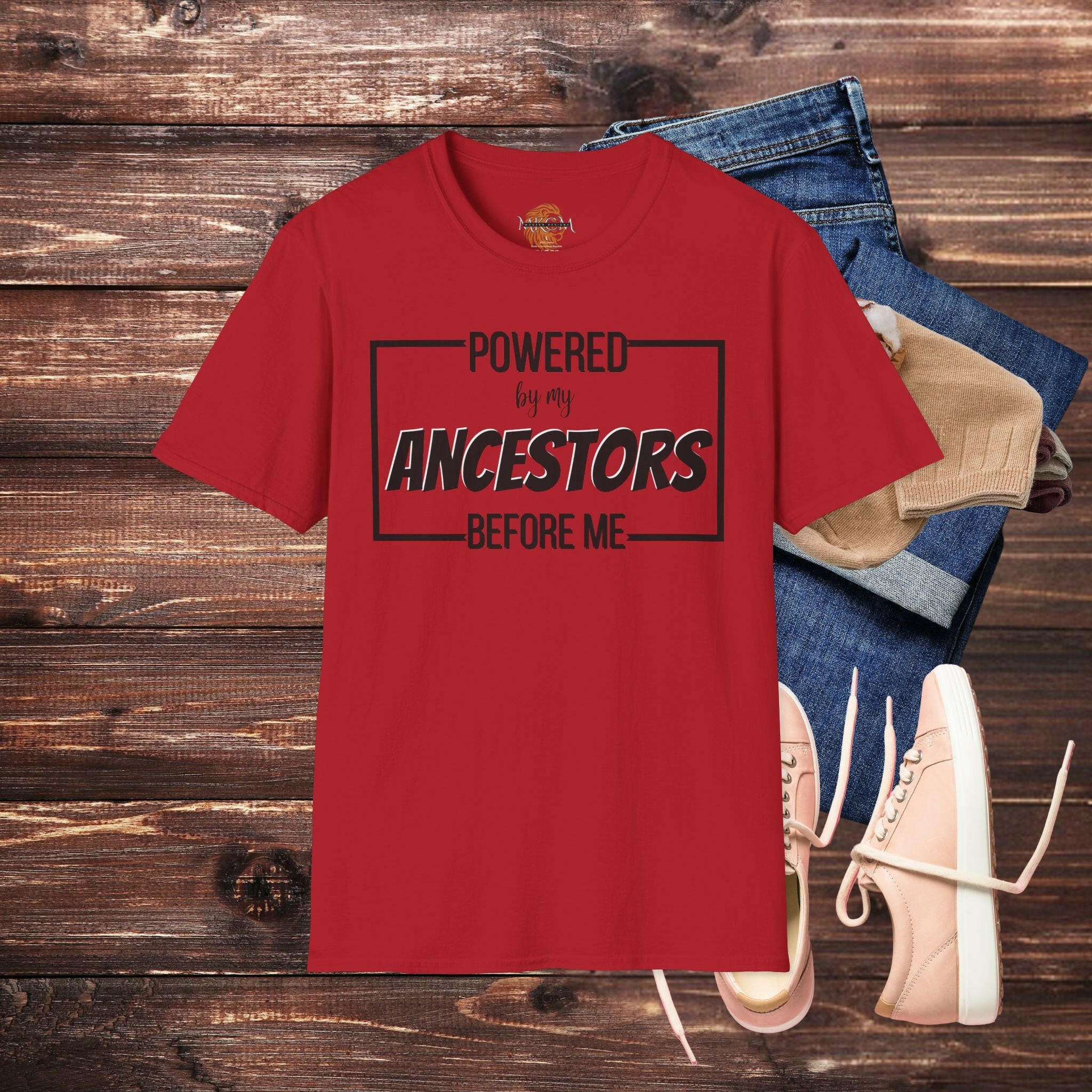 'Powered By My Ancestors' T-Shirt - MKCM Modern Designs