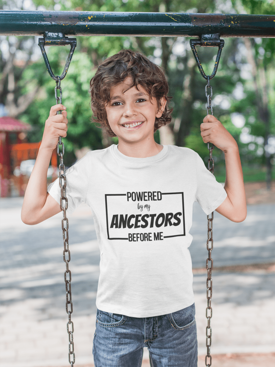 'Powered By My Ancestors ’ Toddler Tee - MKCM Modern Designs