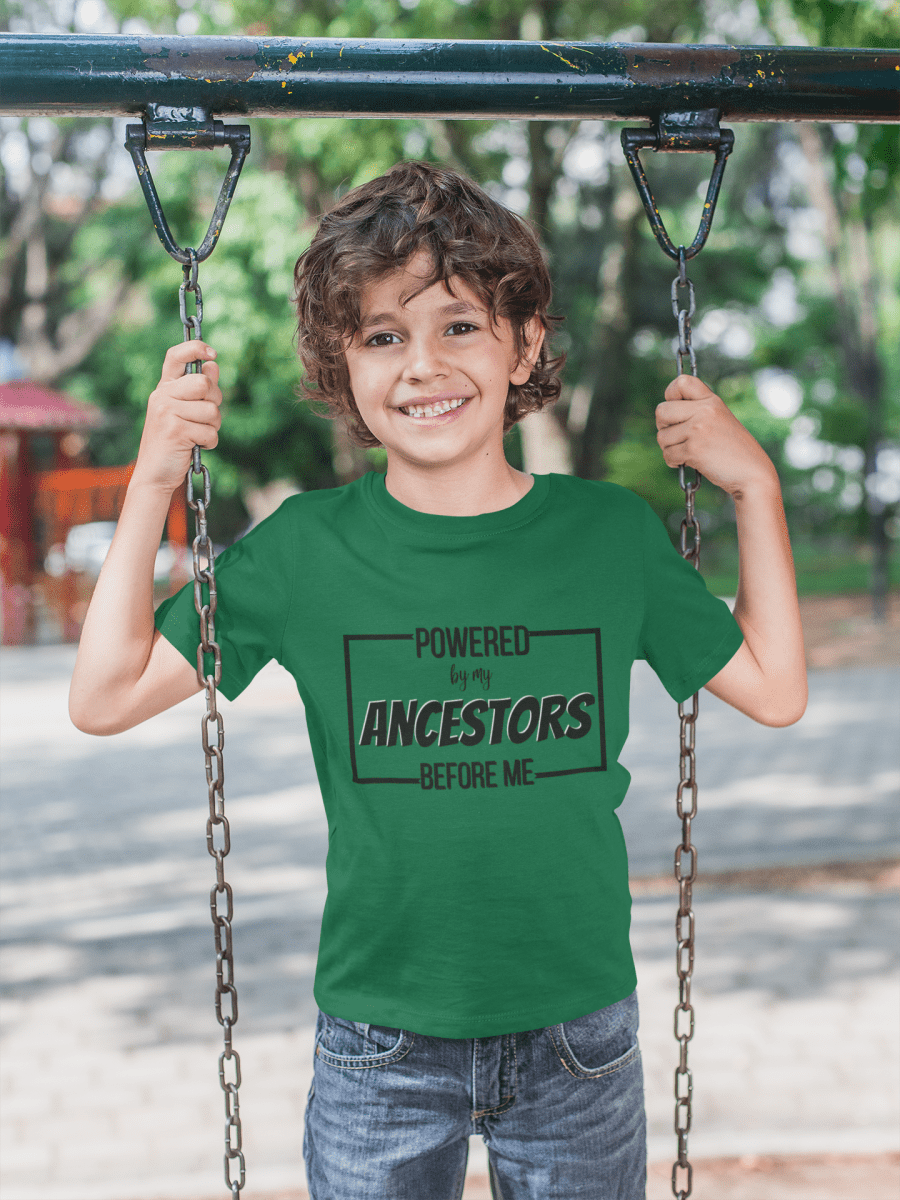 'Powered By My Ancestors ’ Toddler Tee - MKCM Modern Designs