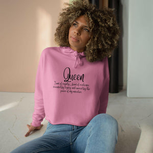 'Queen' Crop Hoodie - MKCM Modern Designs