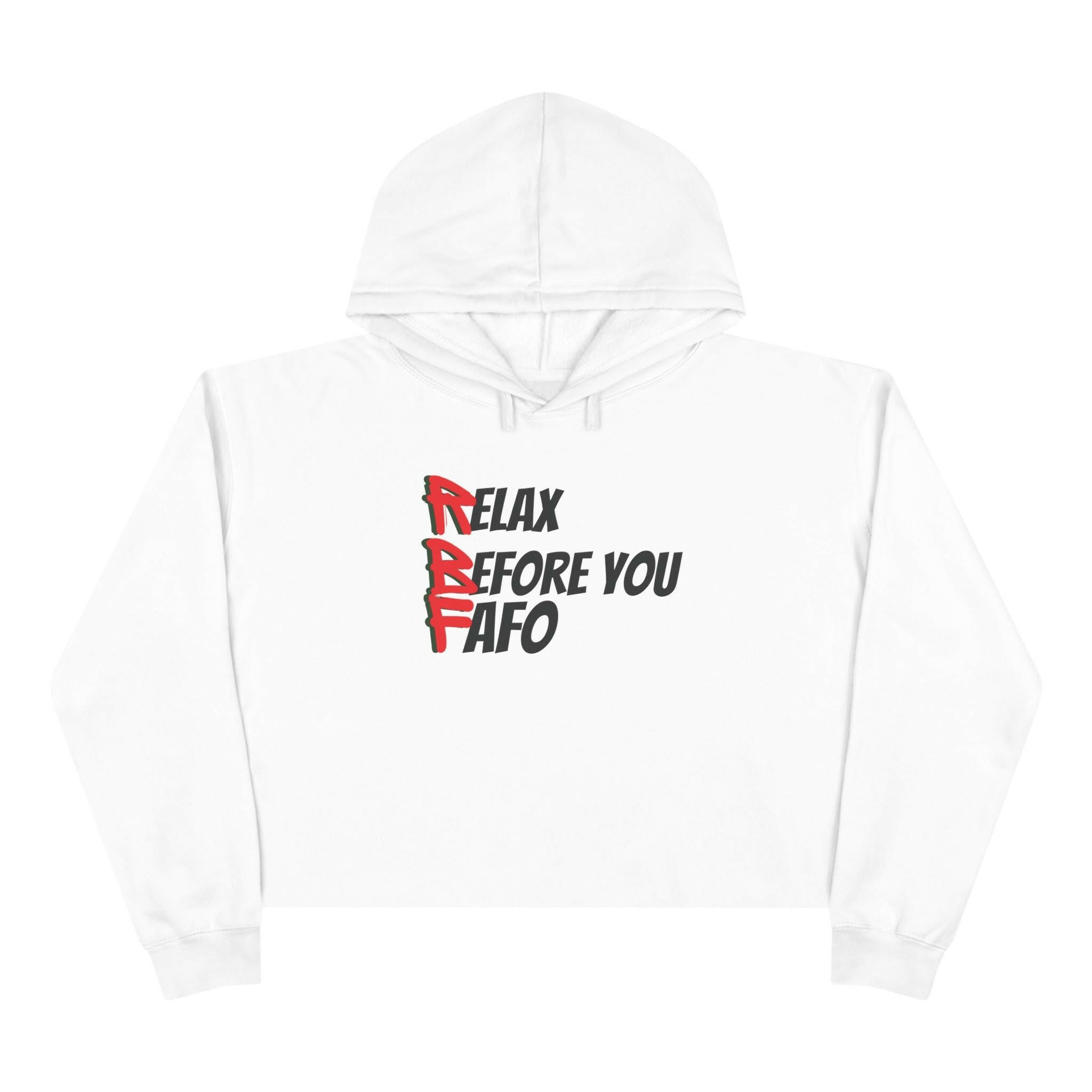 'RBF' Crop Hoodie - MKCM Modern Designs