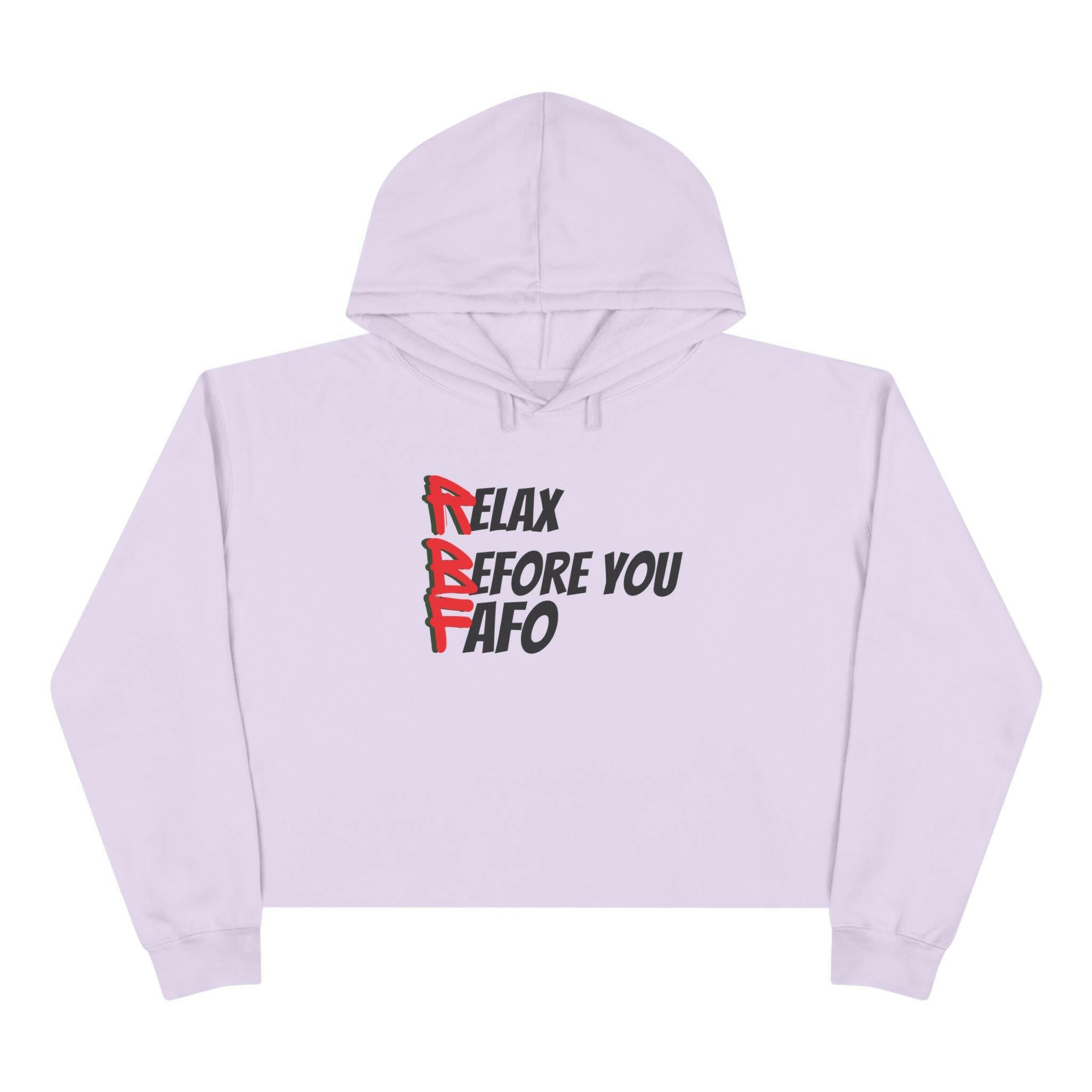 'RBF' Crop Hoodie - MKCM Modern Designs