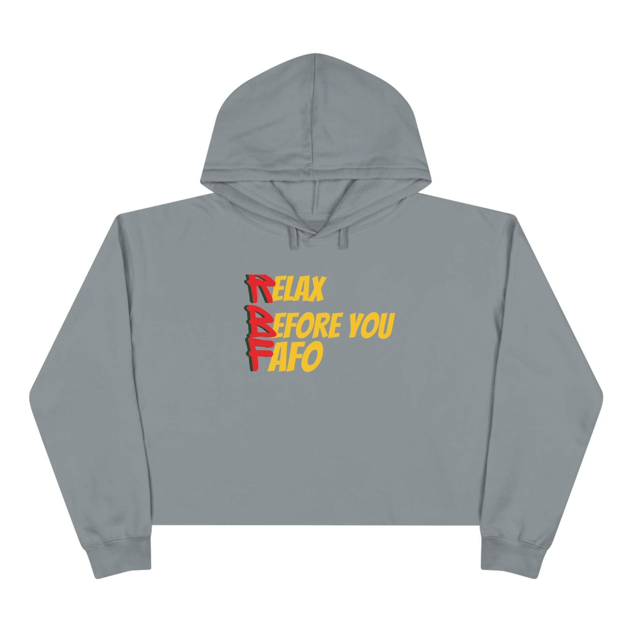 'RBF' Crop Hoodie - MKCM Modern Designs