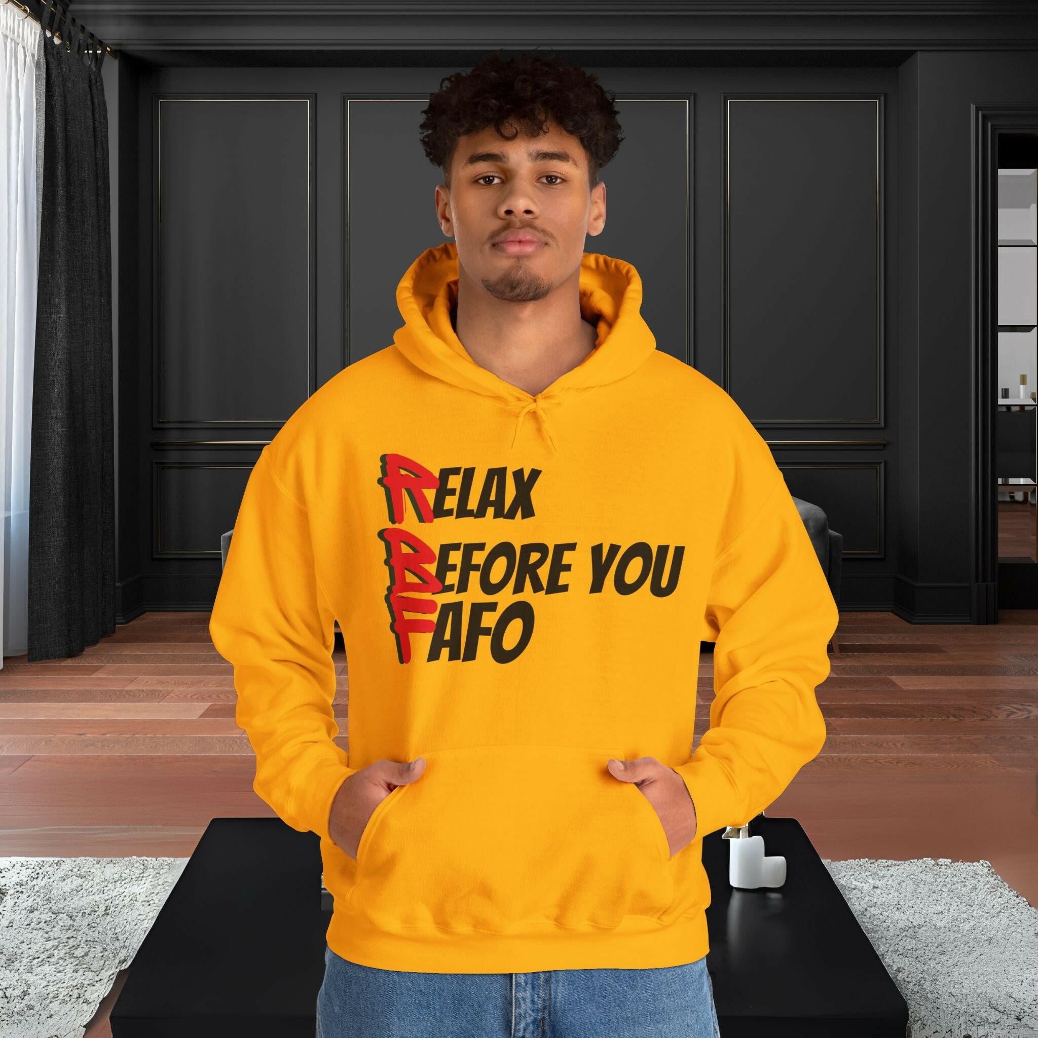 'RBF' Men's Hoodie - MKCM Modern Designs