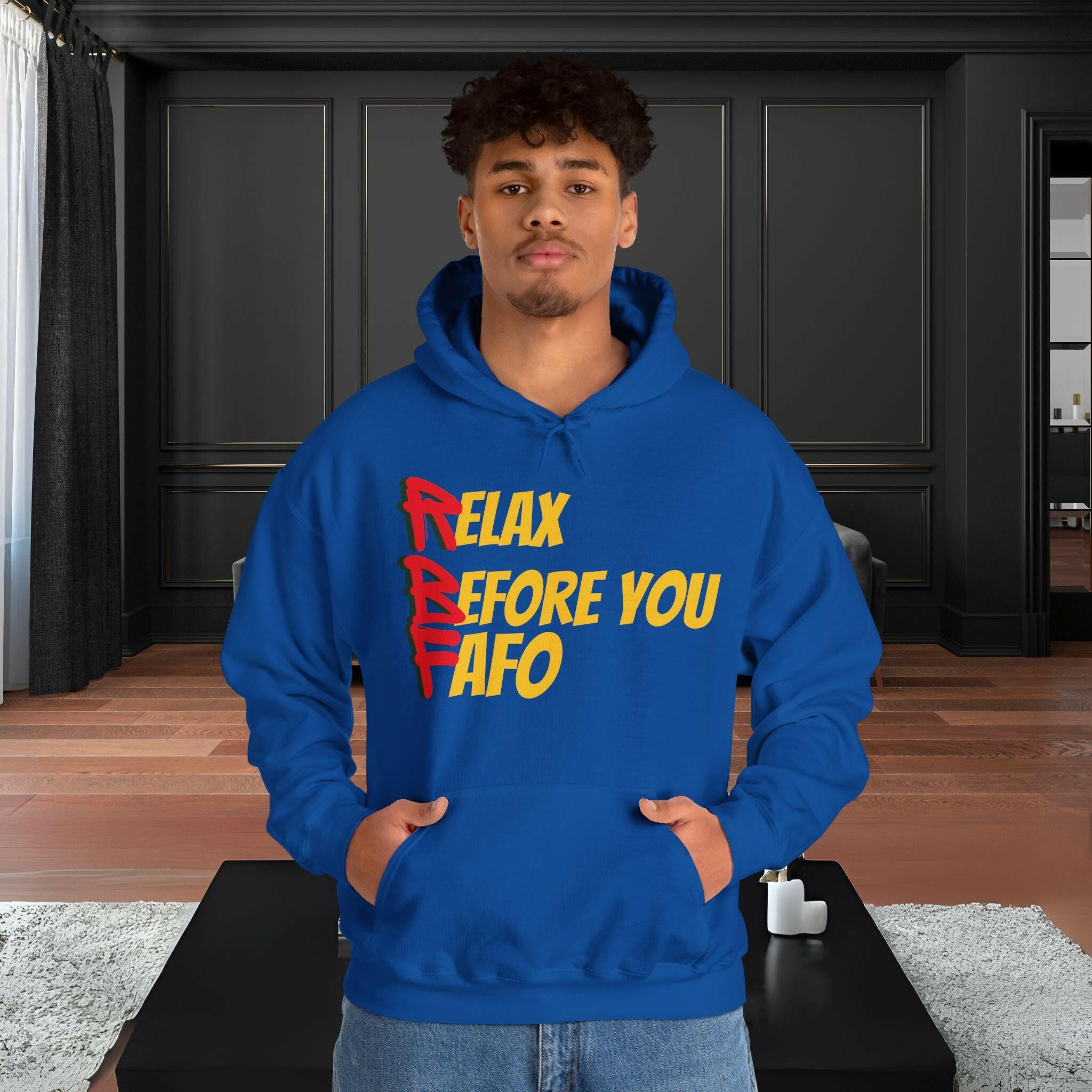 'RBF' Men's Hoodie - MKCM Modern Designs