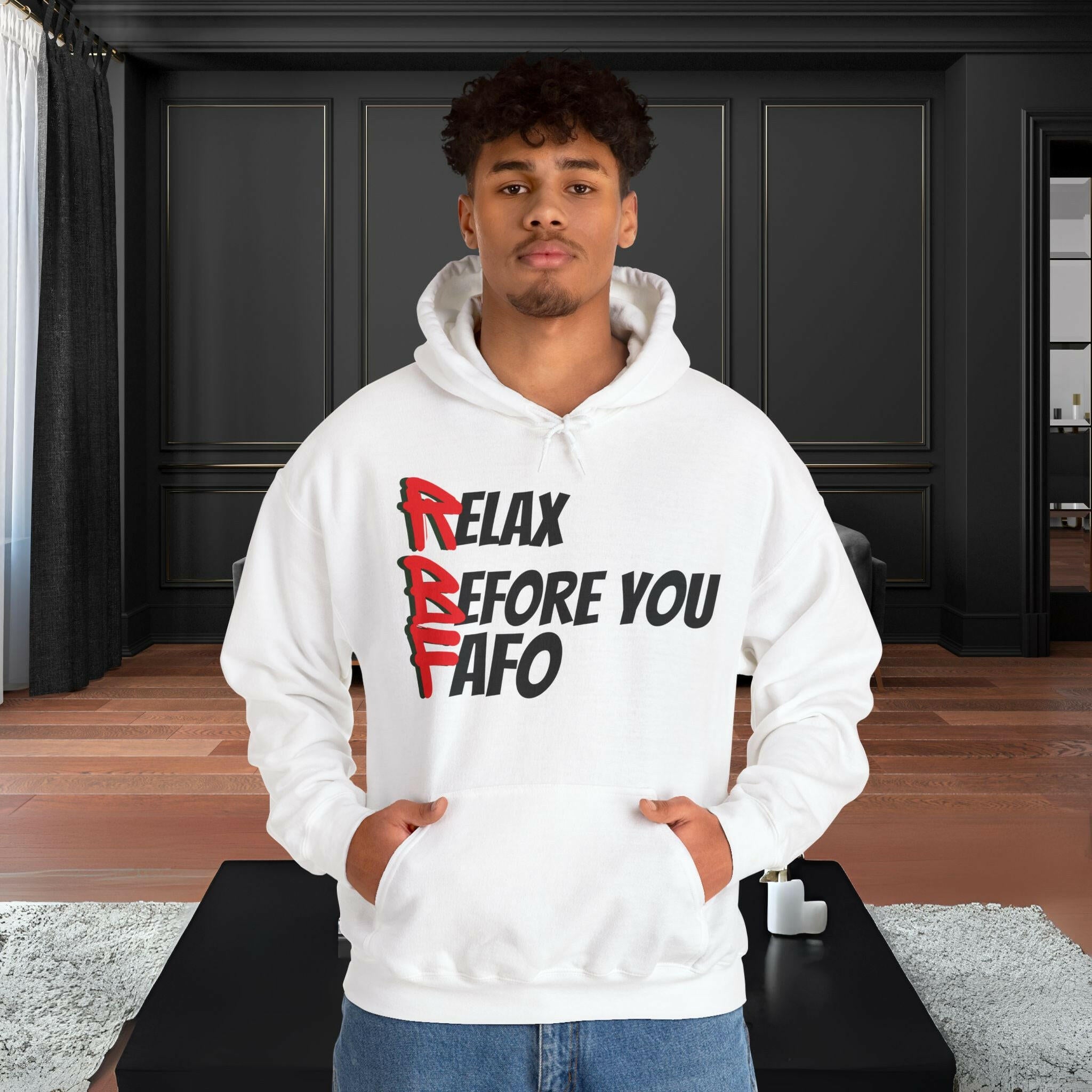 'RBF' Men's Hoodie - MKCM Modern Designs