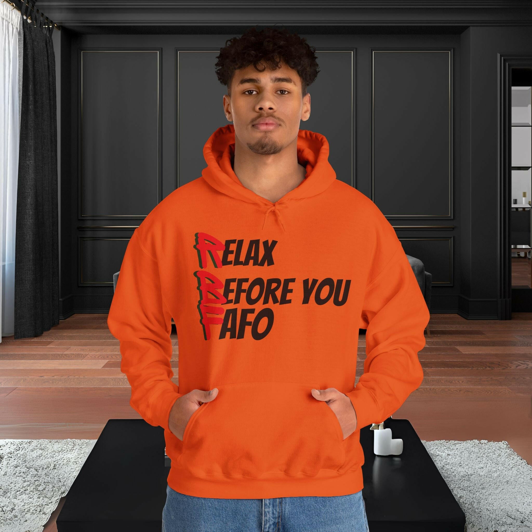 'RBF' Men's Hoodie - MKCM Modern Designs