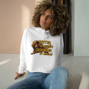 ‘Respect and Morals' Crop Hoodie - MKCM Modern Designs