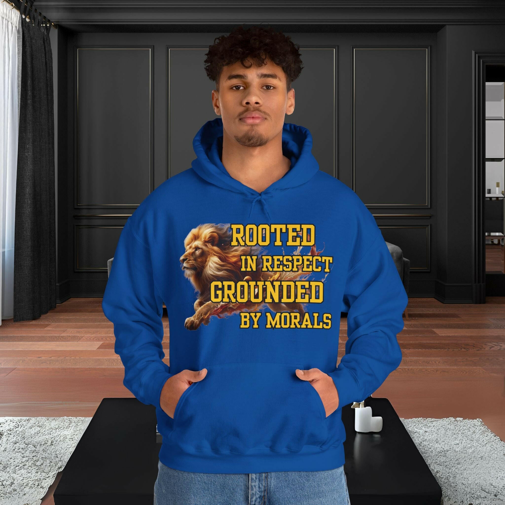 ‘Respect and Morals' Men Hoodie - MKCM Modern Designs