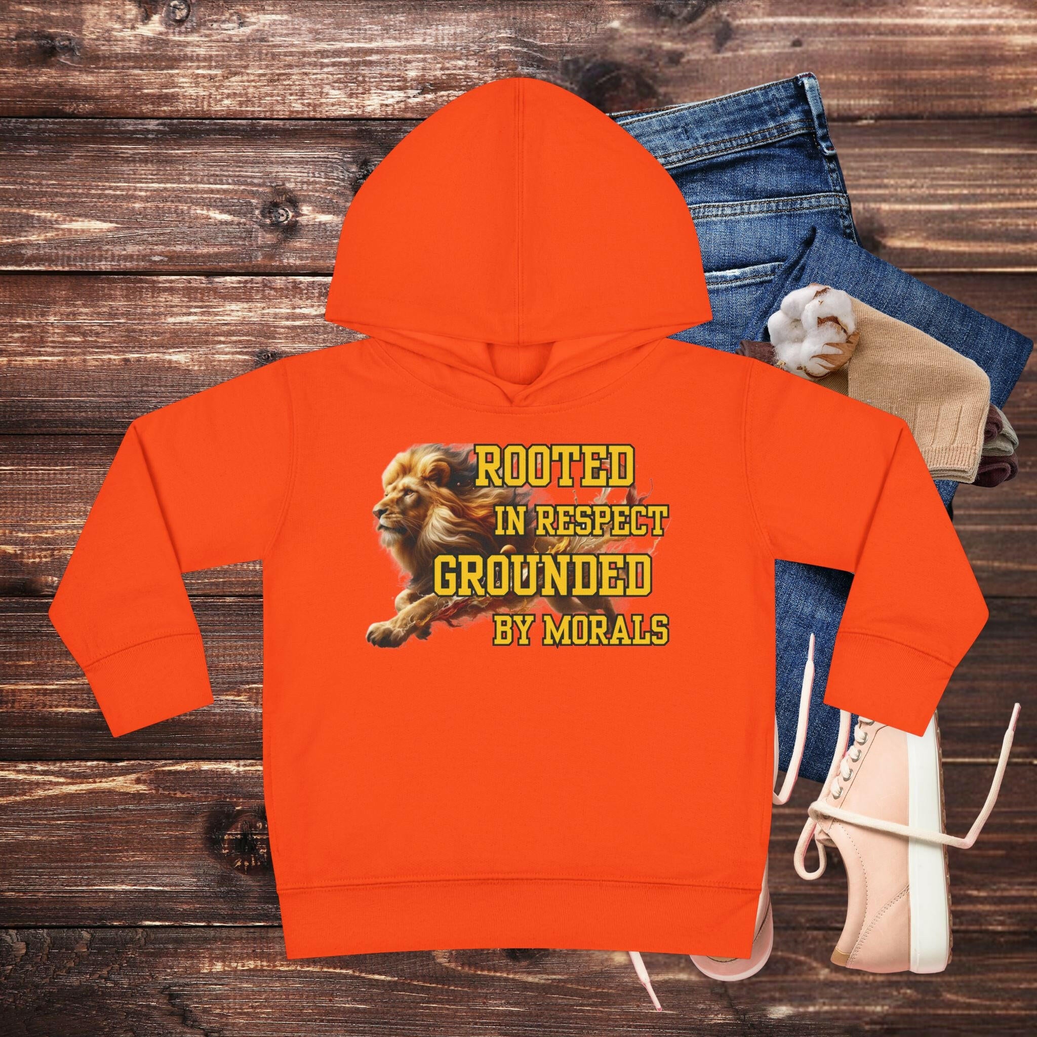 'Respect and Morals' Toddler Hoodie - MKCM Modern Designs