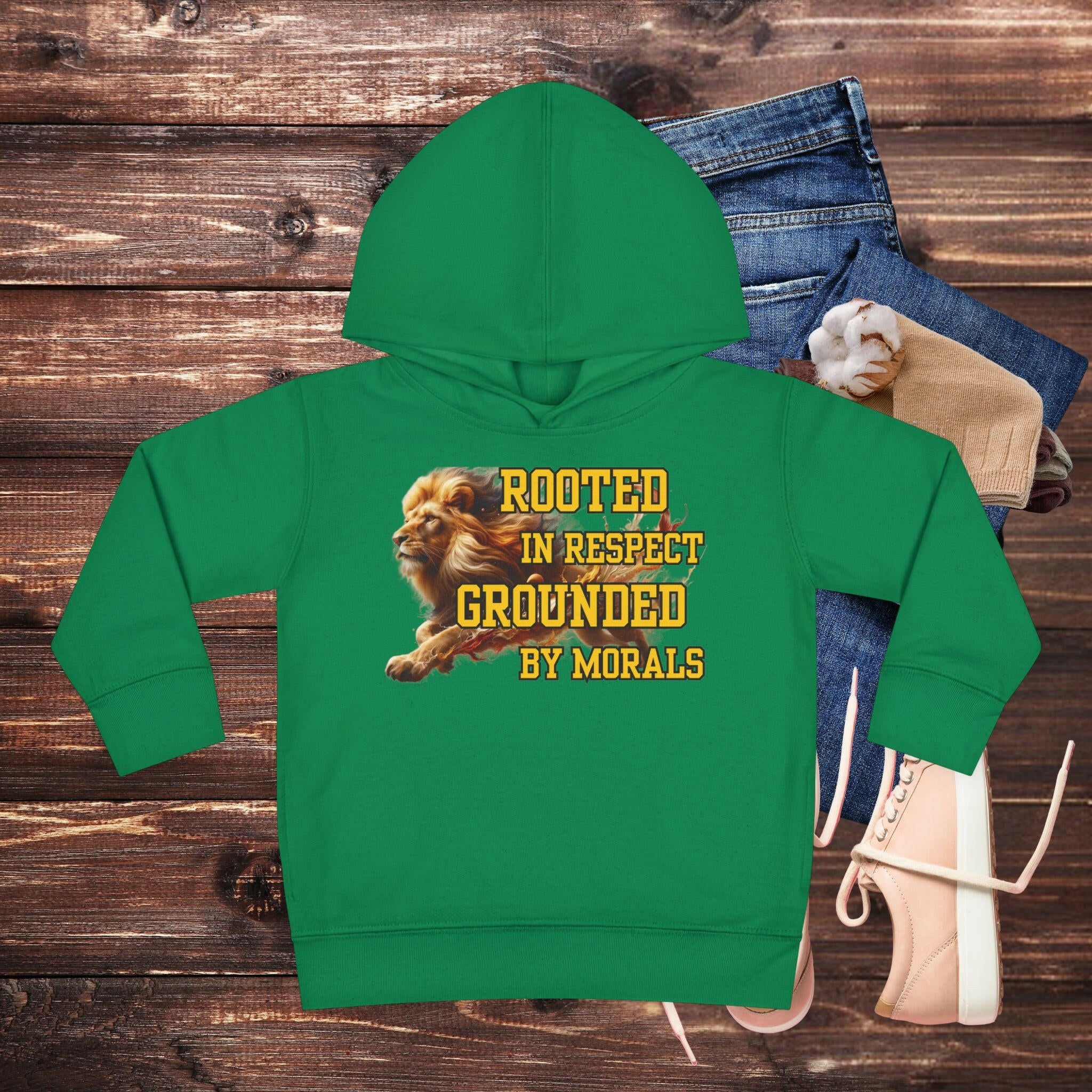 'Respect and Morals' Toddler Hoodie - MKCM Modern Designs