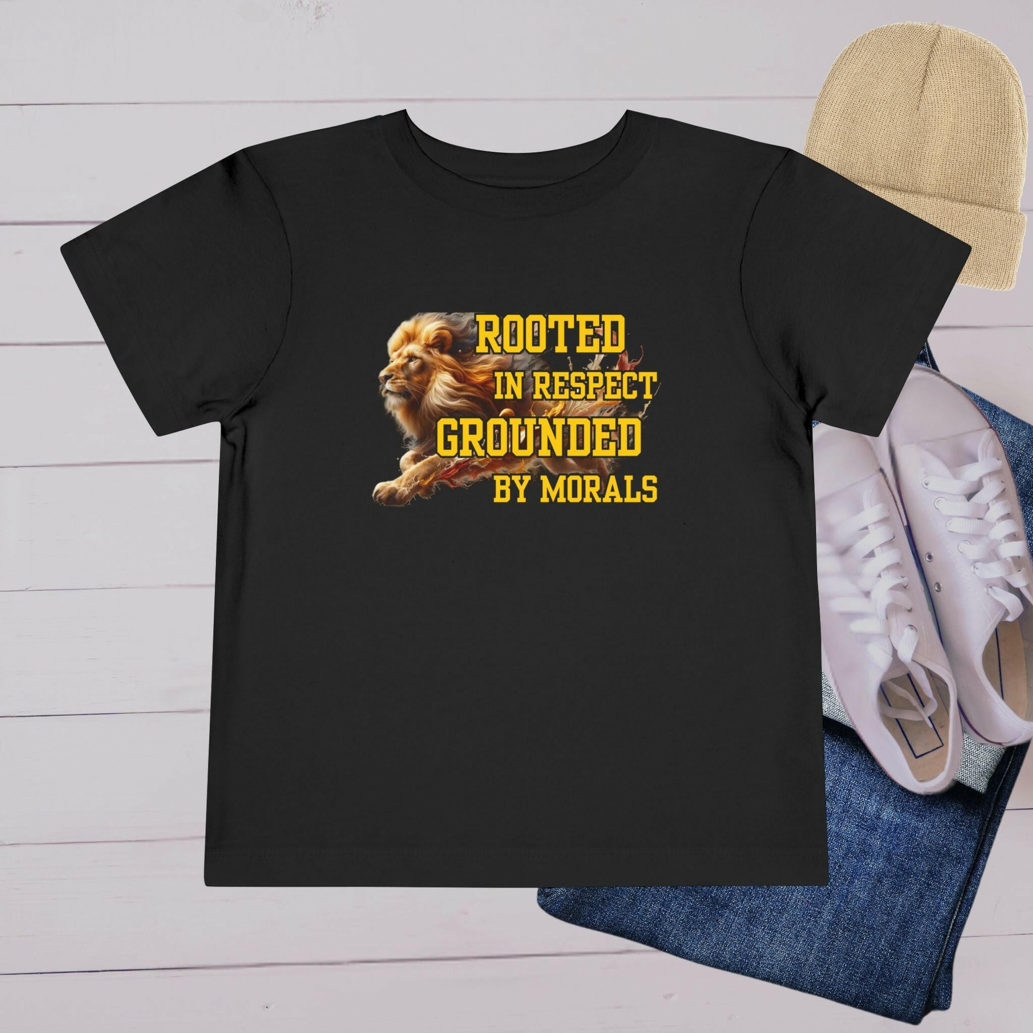 'Respect and Morals’ Toddler Tee - MKCM Modern Designs