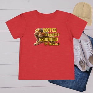 'Respect and Morals’ Toddler Tee - MKCM Modern Designs