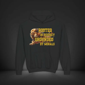 ‘Respect and Morals' Youth Hoodie - MKCM Modern Designs