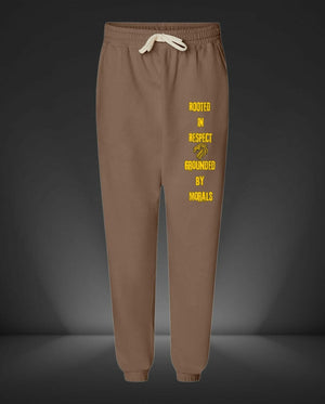 'Respect & Morals' Fleece Joggers - MKCM Modern Designs