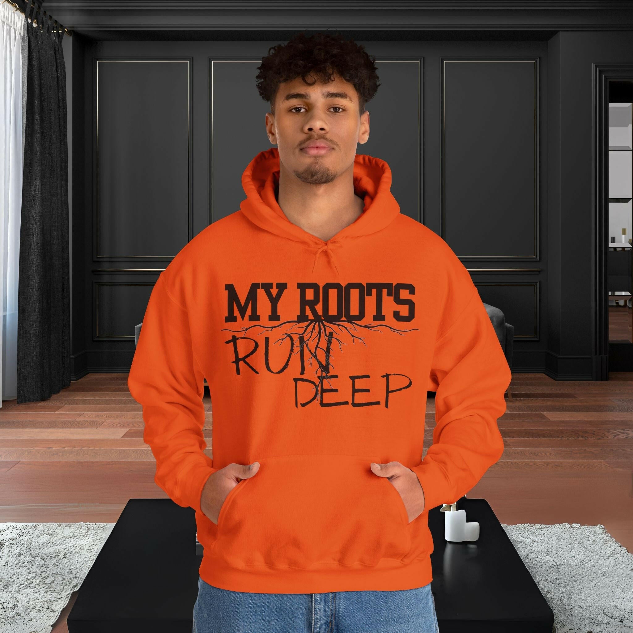 'Roots Run Deep' Men's Hoodie - MKCM Modern Designs