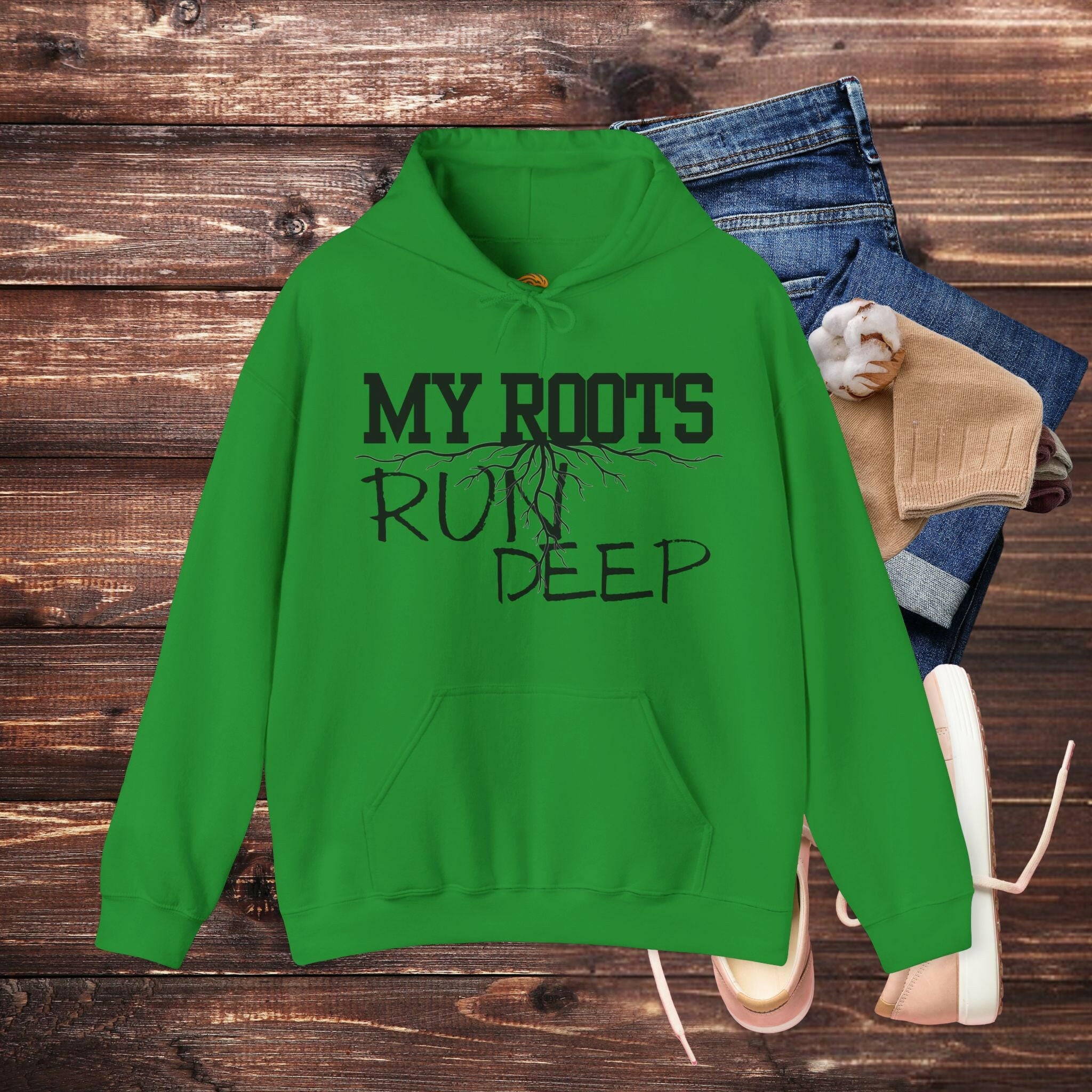 'Roots Run Deep' Men's Hoodie - MKCM Modern Designs