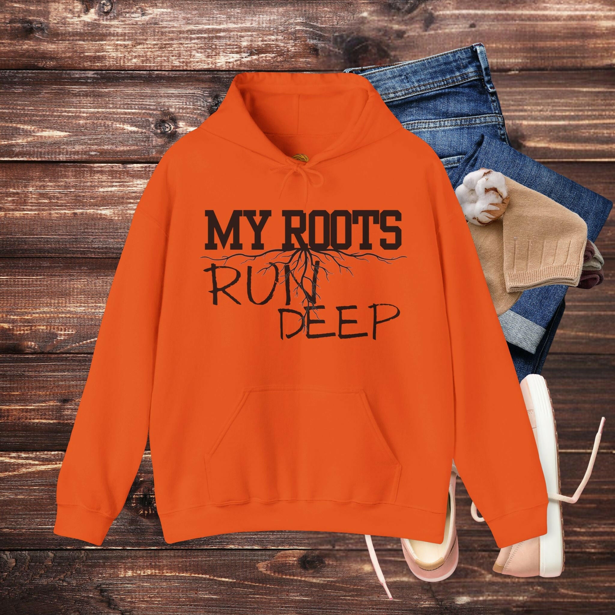 'Roots Run Deep' Men's Hoodie - MKCM Modern Designs