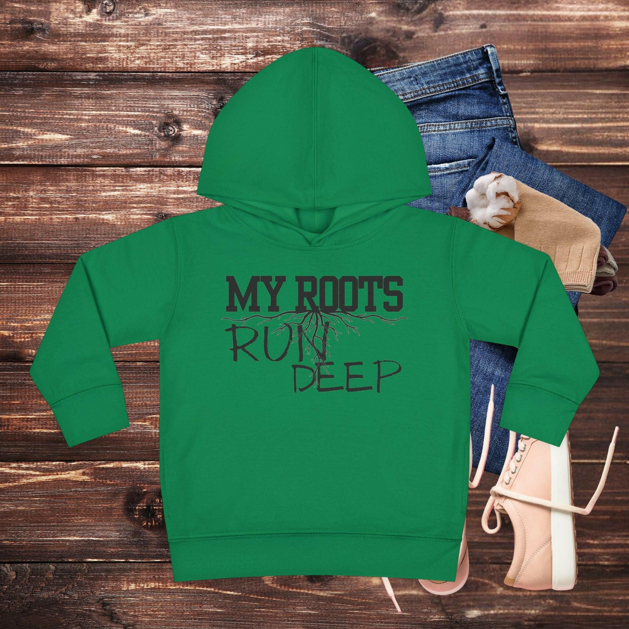 'Roots Run Deep' Toddler Hoodie - MKCM Modern Designs