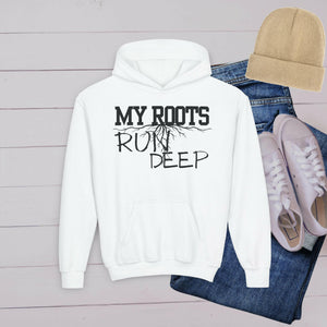 'Roots Run Deep' Youth Hoodie - MKCM Modern Designs