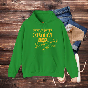 'Straight Outta Bed' Men's Hoodie - MKCM Modern Designs