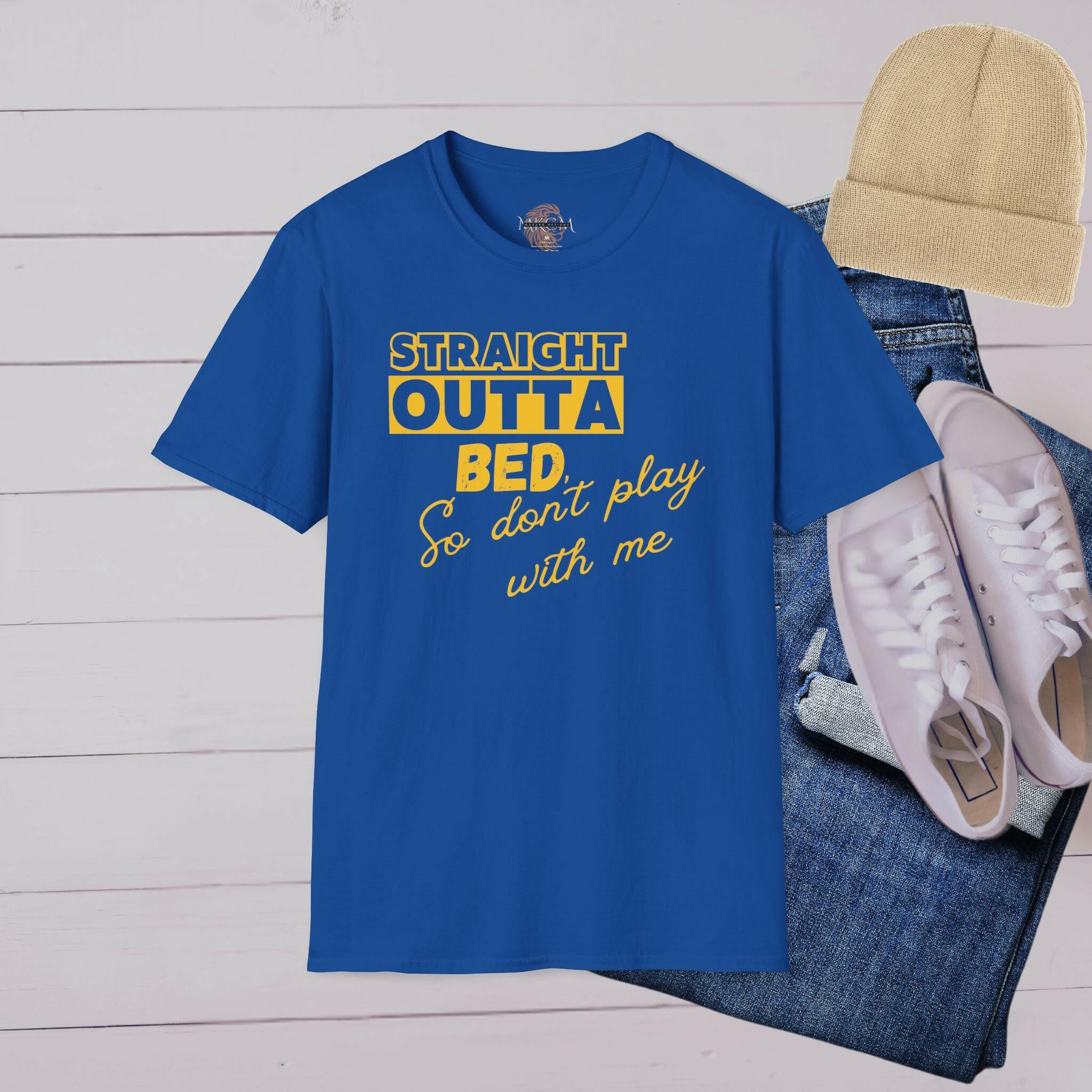 'Straight Outta Bed' T-Shirt - MKCM Modern Designs