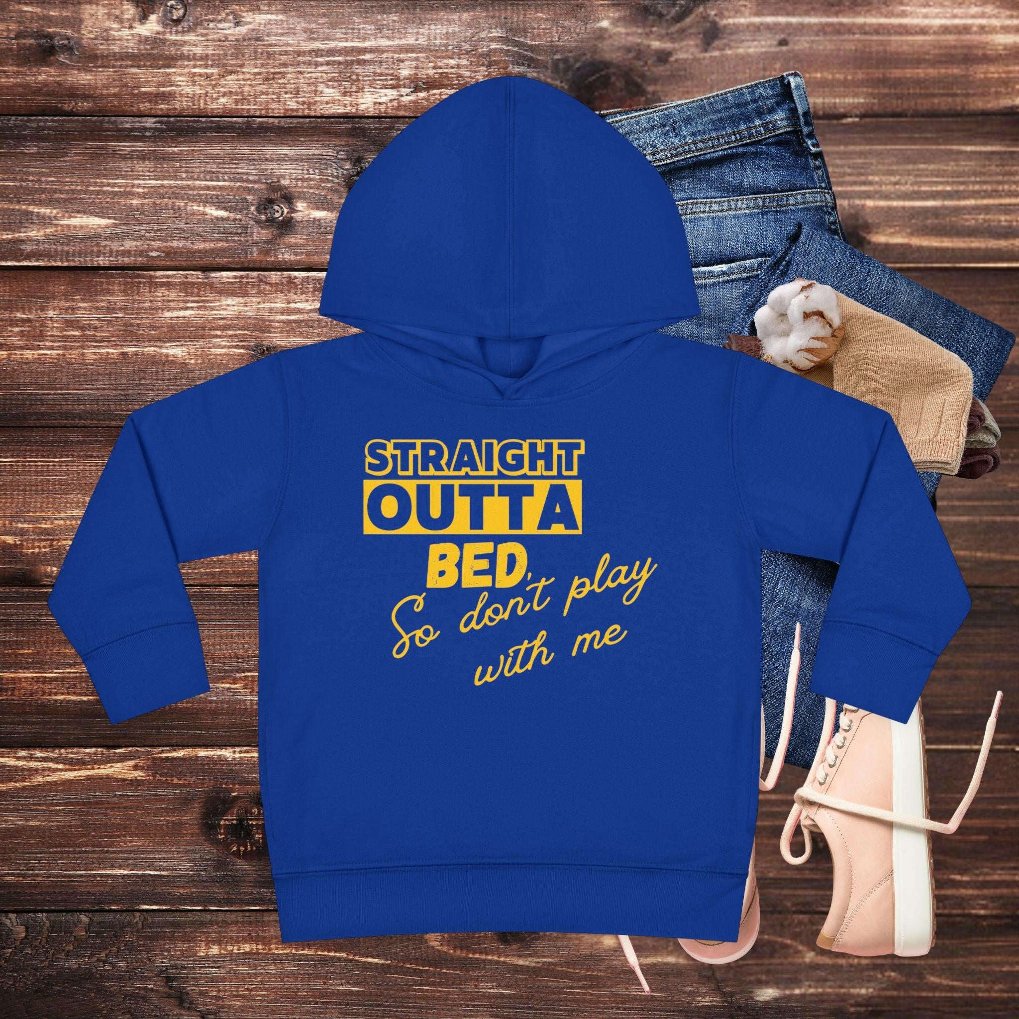 'Straight Outta Bed' Toddler Hoodie - MKCM Modern Designs