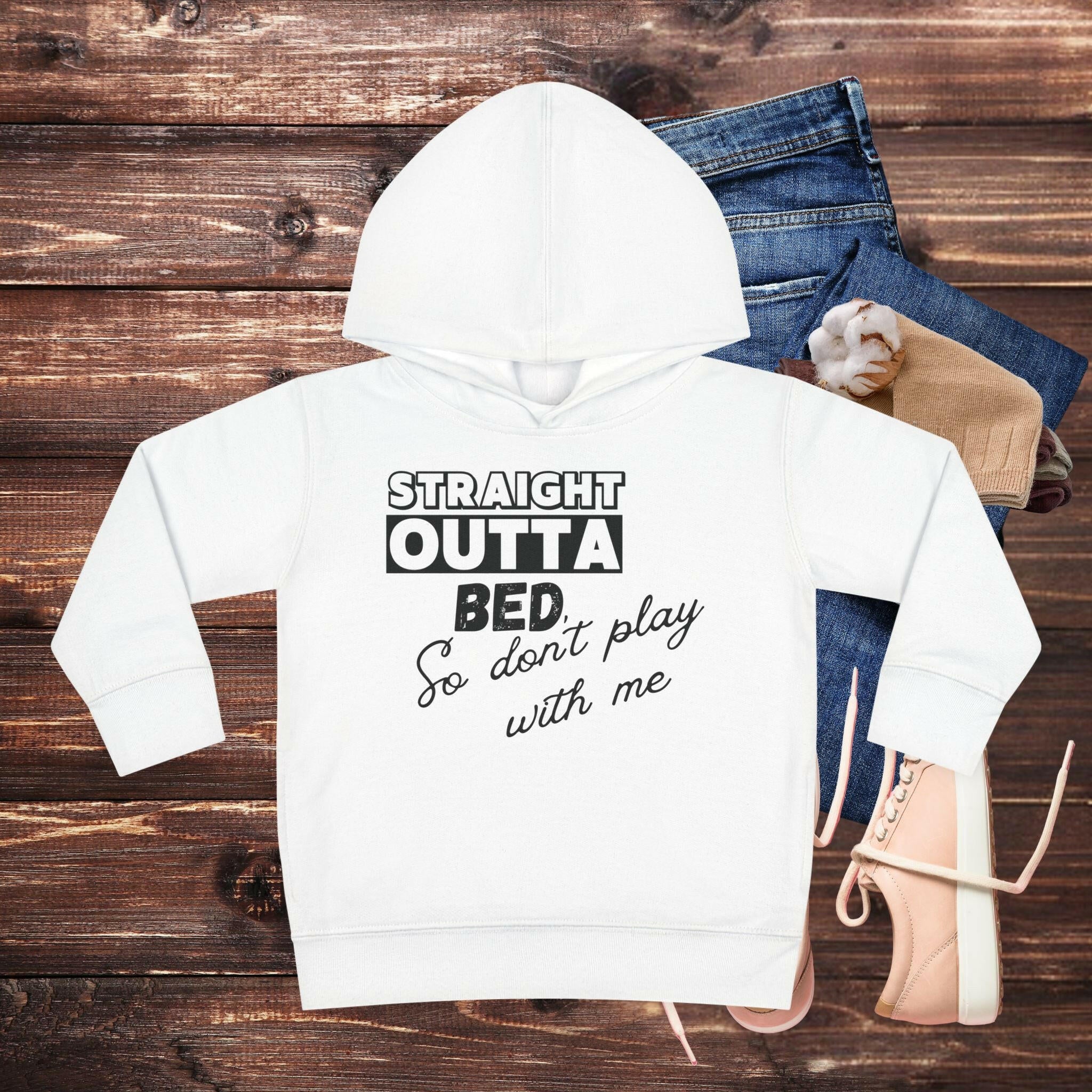 'Straight Outta Bed' Toddler Hoodie - MKCM Modern Designs