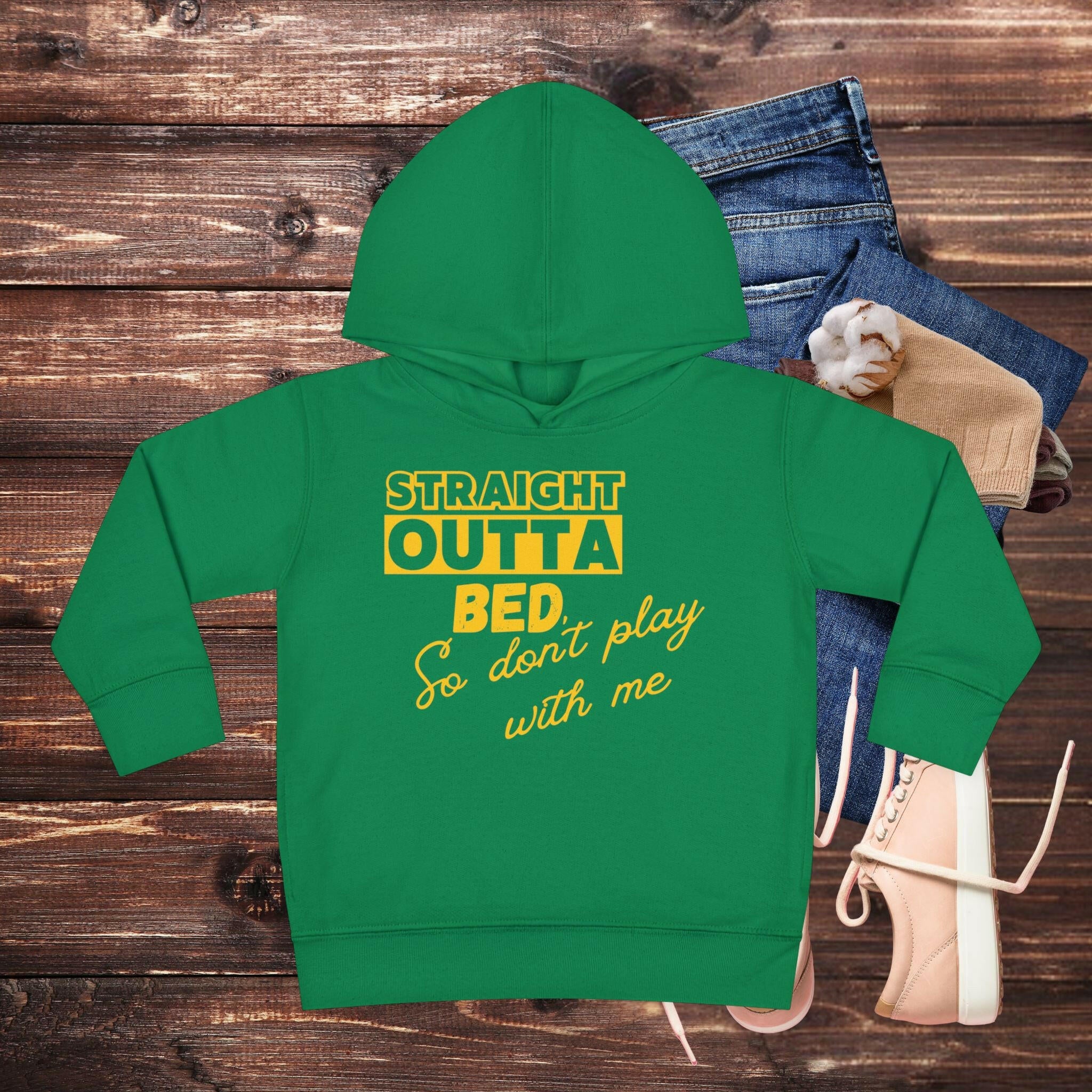 'Straight Outta Bed' Toddler Hoodie - MKCM Modern Designs