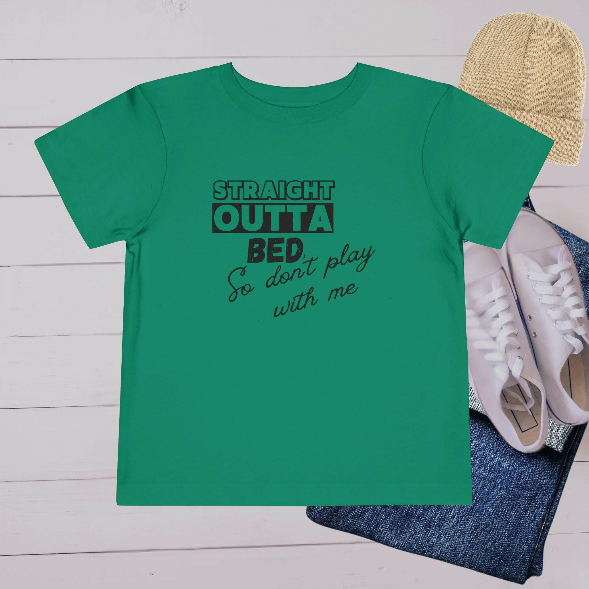 'Straight Outta Bed’ Toddler Tee - MKCM Modern Designs